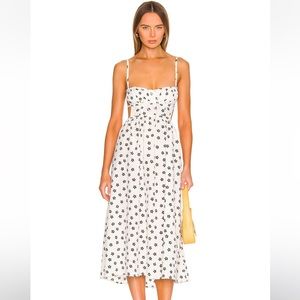 NWT For Love and Lemons Brenda Midi Dress Size XS